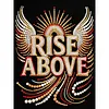 DIY Pearl Painting Rise Above for Home Wall Decor with Frame(30x40cm)