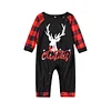 Family Christmas Printed Christmas Antlers Parent-child Pajamas