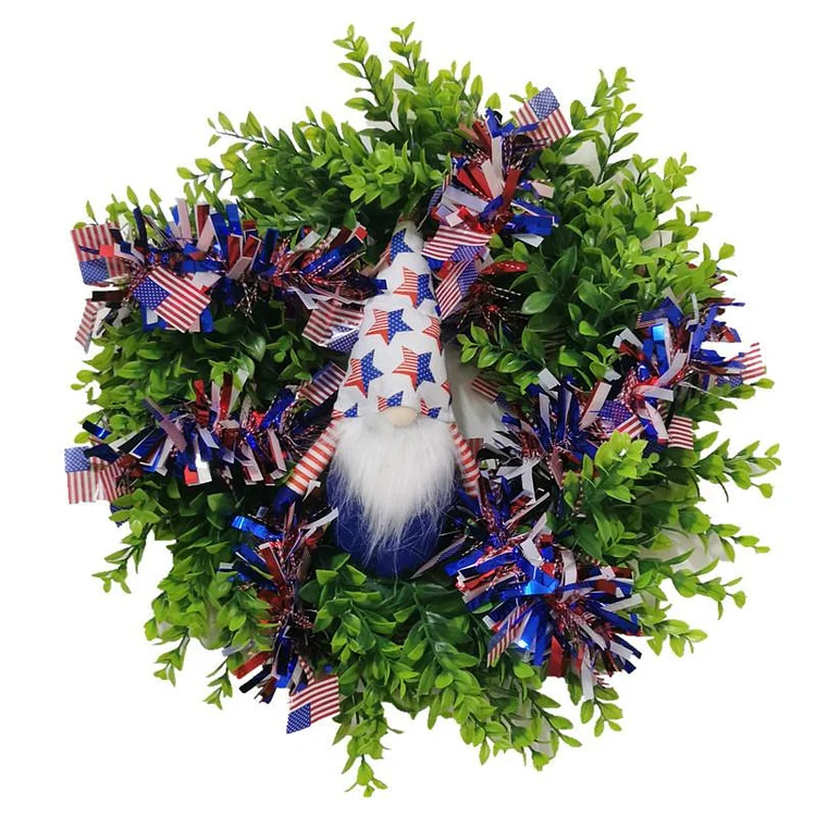 Independence Day Wreath- Gnome Wreath-Annaletters