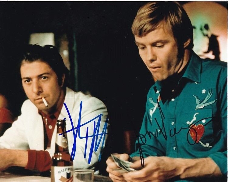 JON VOIGHT and DUSTIN HOFFMAN signed autographed MIDNIGHT COWBOY Photo Poster painting