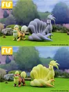 1/20 Scale World Zukan Growlithe & Ninetales - Pokemon Statue - FLF Studio [In Stock]