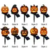 Solar Powered Pumpkin Halloween Stake Light Outdoor Waterproof LED Lamp