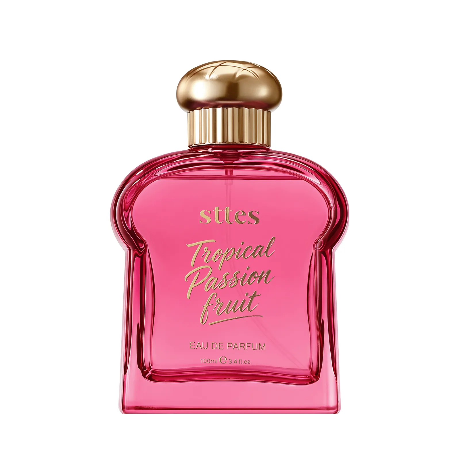 New Sttes Perfume Tropical Passion Fruit Eau de Parfum, Long Lasting Women's Perfume with Passion Fruit Frangipani Mango Orange & Vanilla Scent, Fruity Gourmand Fragrance Gift for Women, 100ml / 3.4 Fl Oz