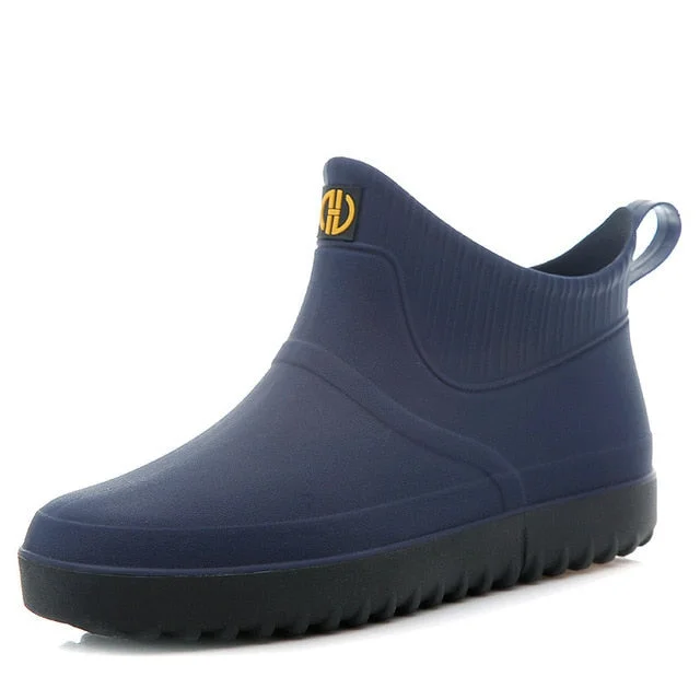 Winter Rain Ankle Boots For Men Slip-on Nonskid Orthopedic Shoes shopify Stunahome.com