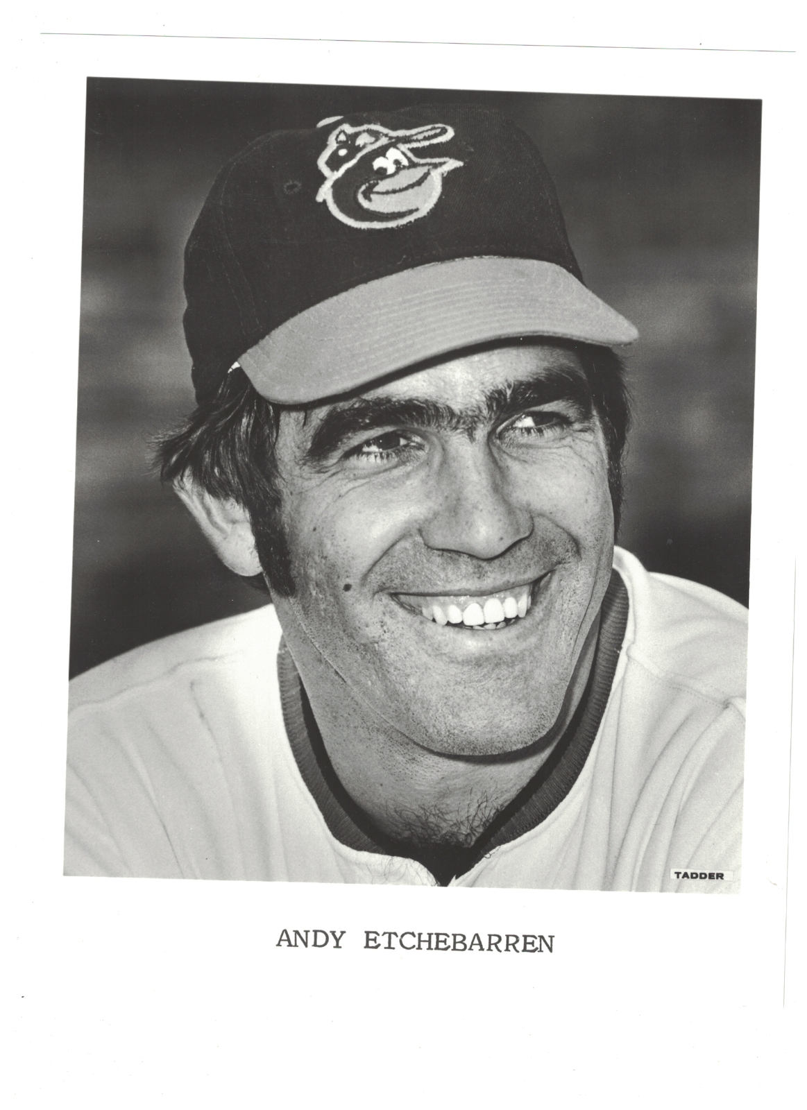 Andy Etchebarren Baltimore Orioles 8x10 Vintage Team Issued Photo Poster painting RH1