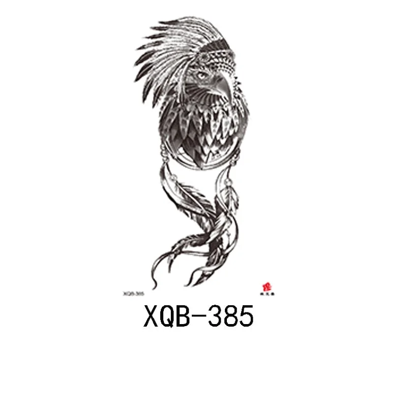 Small Full Arm Waterproof Tattoo Sticker Half Arm Arm Fierce Animal Arm Lasting European and American Tattoo Sticker