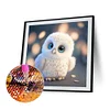 Diamond Painting-DIY Full Round Drill Owl