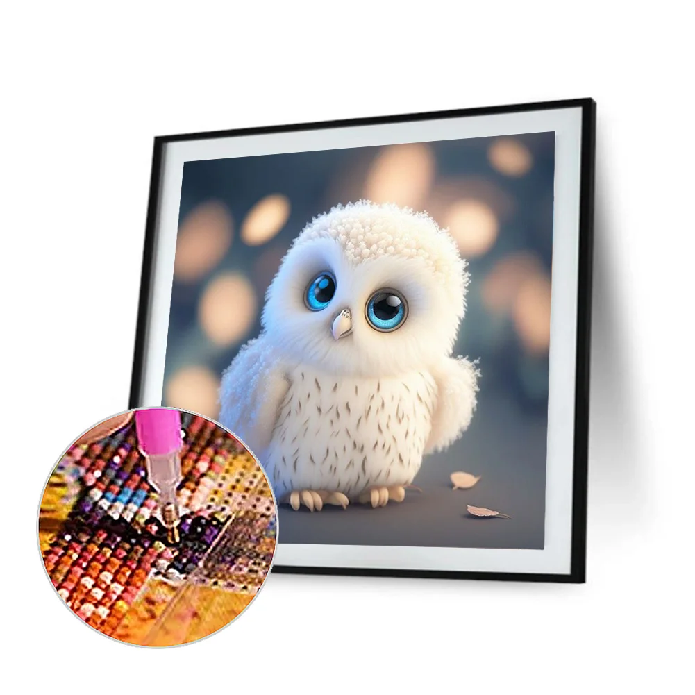 Diamond Painting - Full Round Drill - Owl(30*30cm)