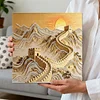DIY Pearl Painting Great Wall for Home Wall Decor with Frame(30*30cm)