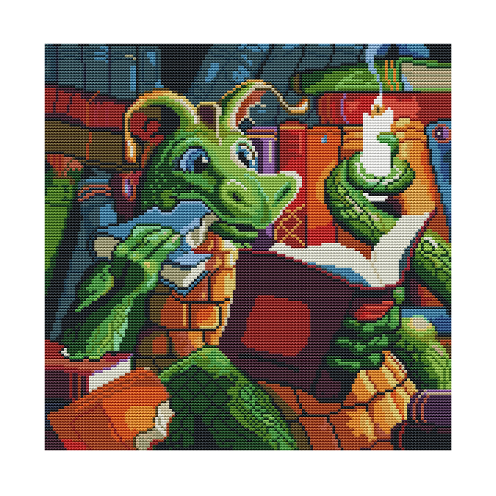 

Fly Dragon - 11CT Stamped Cross Stitch - 40*40CM, 501 Original