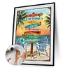 (US Only)Paint By Numbers Kit On Canvas DIY Oil Art Summer Vacation Picture Decor40x50cm