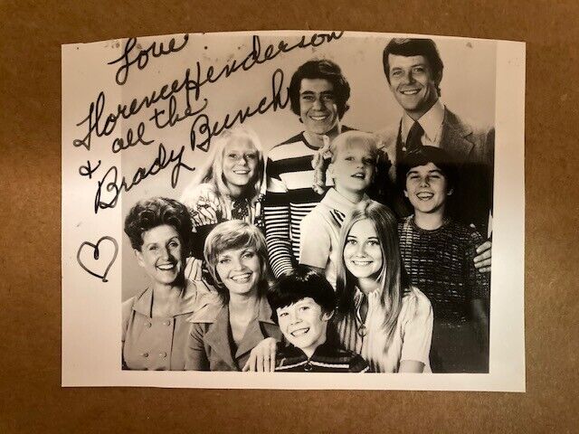 Florence Henderson Signed 5x3 1/2 Photo Poster painting The Brady Bunch JSA Precertified