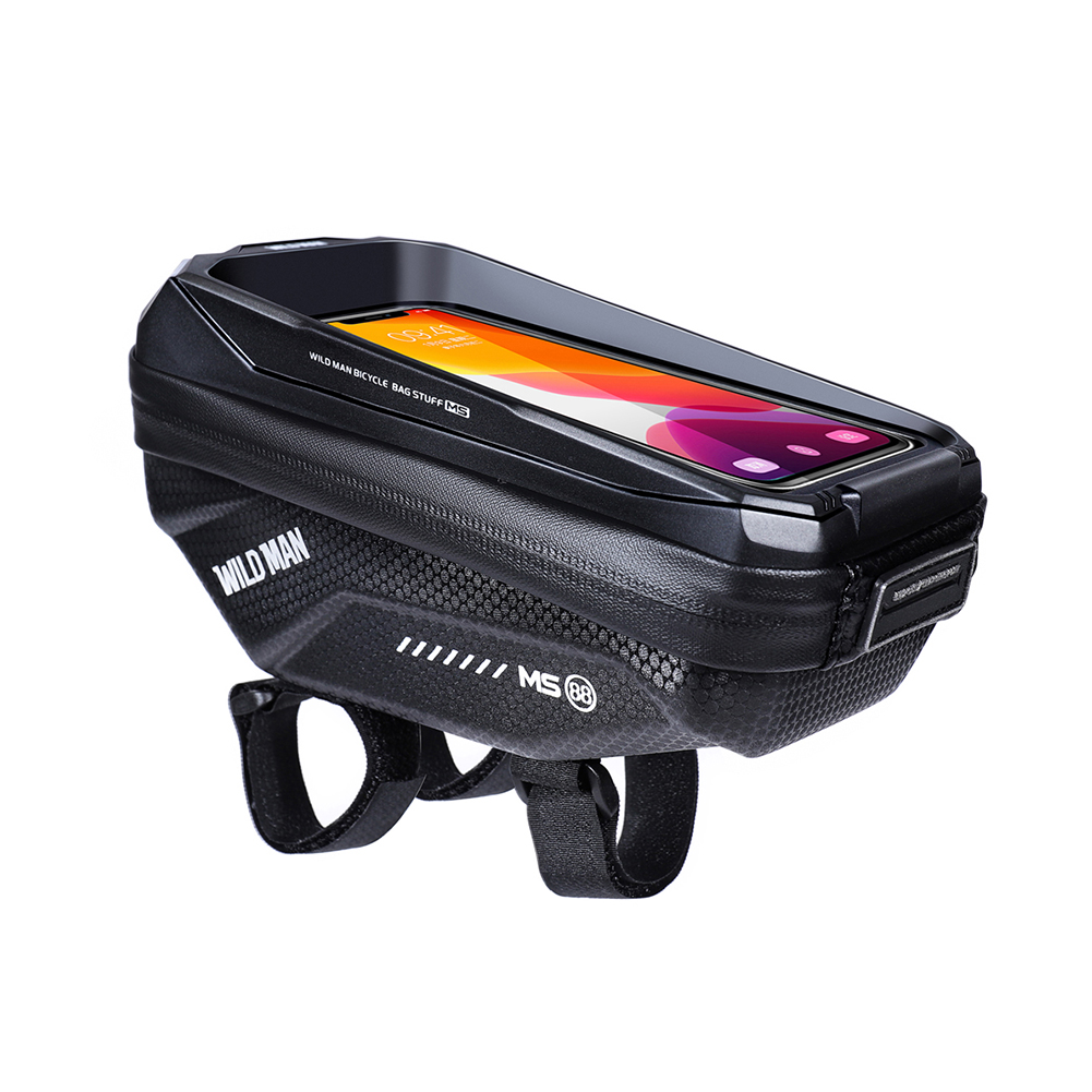 

WILD MAN Rainproof Bicycle Bag Frame Top Tube MTB Road Touchscreen Pouch, 501 Original