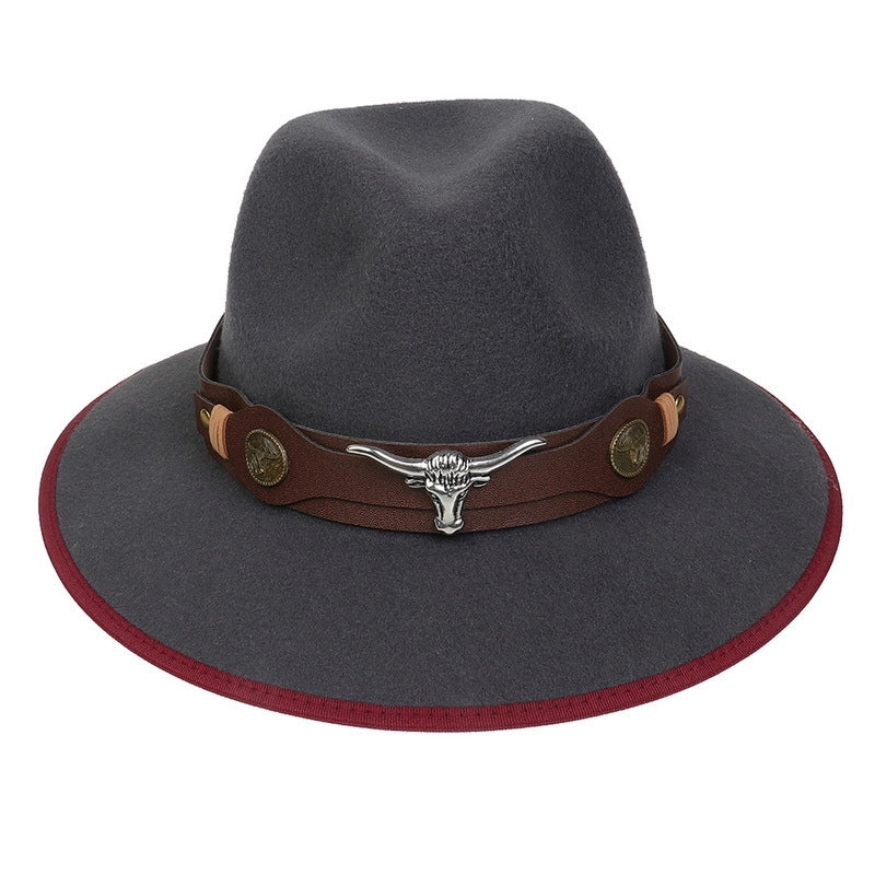 Tibetan Hat Autumn And Winter New Women’s Tibetan Cowboy Hat Men’s And Women’s Outdoor Cow Head Accessories Hat