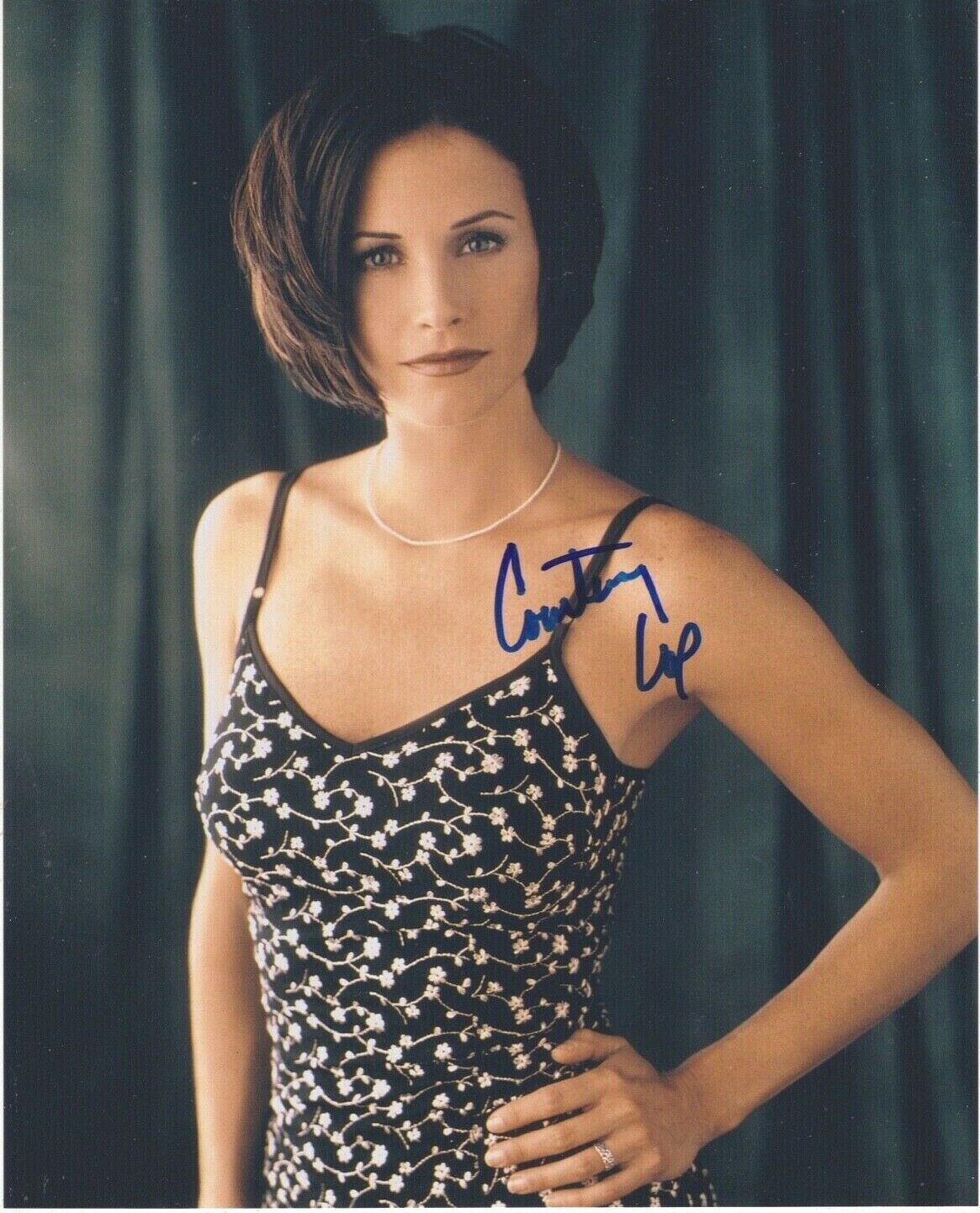 Signed Original Color Photo Poster painting of Courteney Cox of Friends