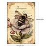 Bees Flowers-Paint by Numbers Acrylic Painting 40*60CM(Poster style）(HOT)