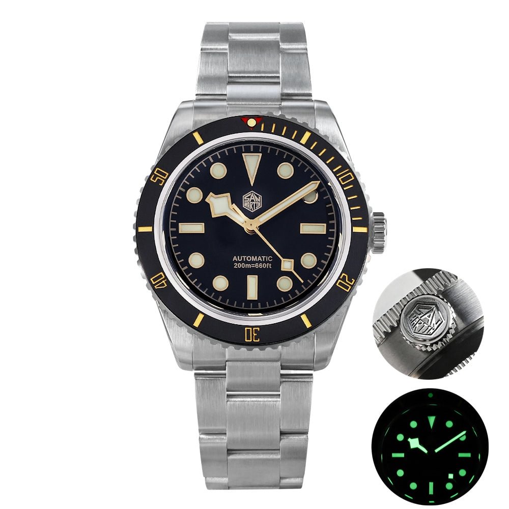 Watchdives x San Martin 6200 BB58 Retro Watch SN004- Limited Edition San Martin Watch 
