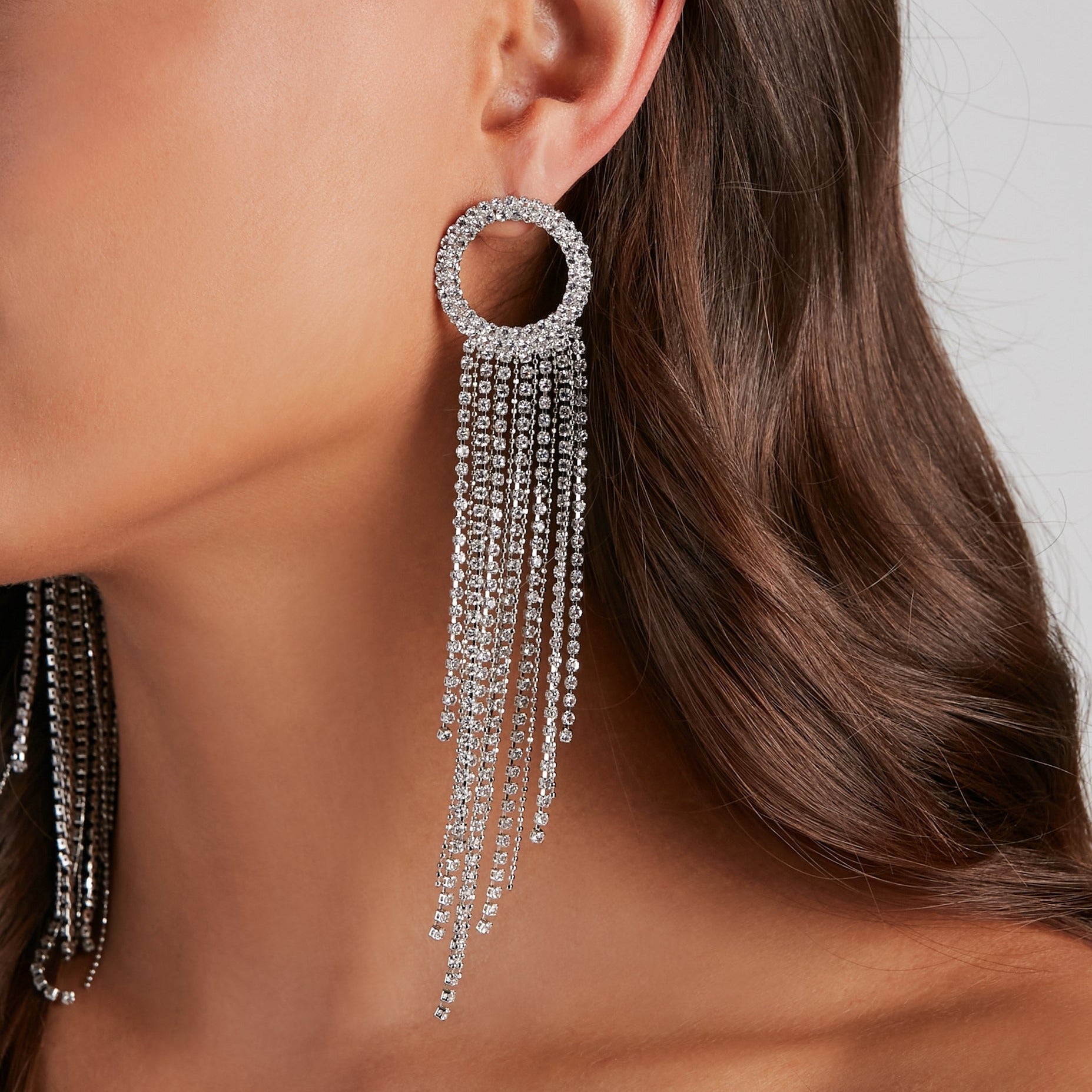 Iced Out Evening Prom Rhinestone Earrings | Oxredo Shop Ramadan Sale