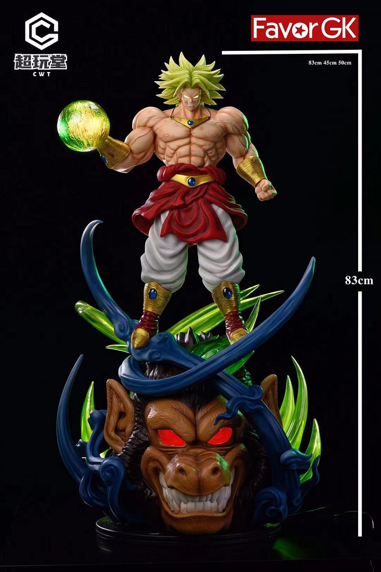 1/6 Scale Broly with LED - Dragon Ball Resin Statue - CWT Studios [Pre-Order]-shopify