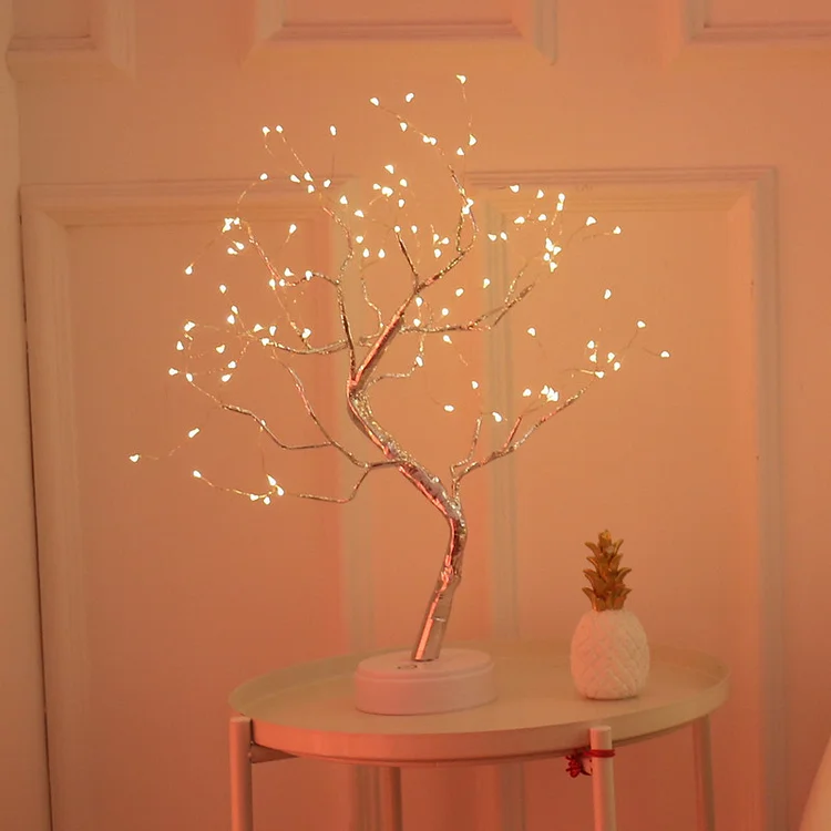THE FAIRY LIGHT SPIRIT TREE SPARKLY TREES LED Night Light Mini Christmas Tree Copper Wire Garland Lamp Fairy Lights Holiday Lamp