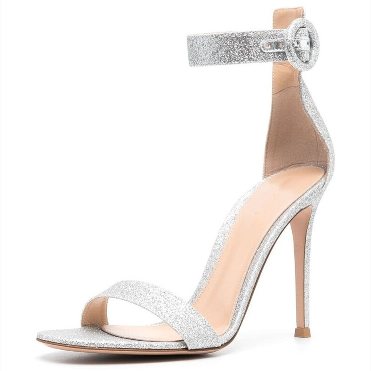 GOOSHOE Women's Stiletto Heel Shoes Roman Sandals