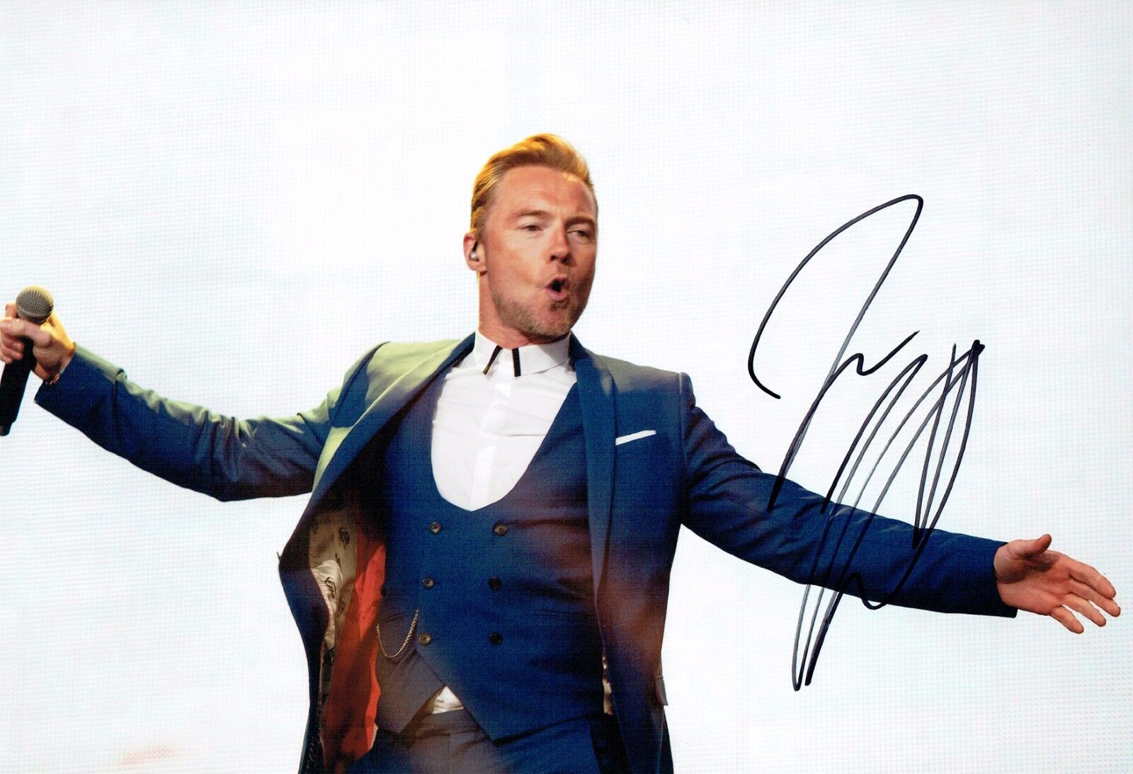 Ronan KEATING BOYZONE SIGNED Autograph Photo Poster painting 3 AFTAL COA Irish Pop Star