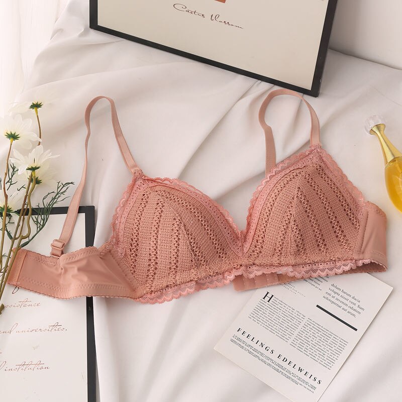 Alccn Women's Bra Lace Bras New Underwear Bras for Women Brassiere Sexy Female Wireless Push Up Bra Backless Bralette Lingerie Tops