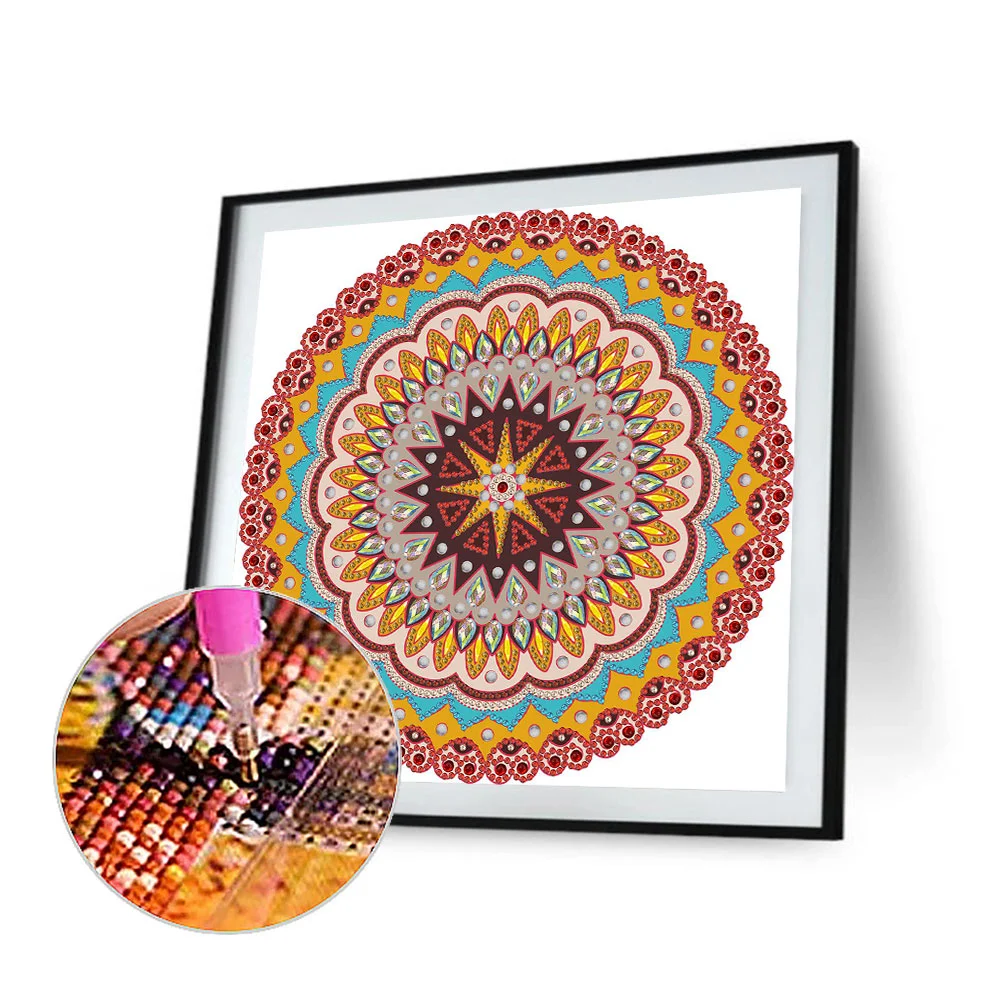 Special Shape Diamond Painting 30*30cm - Mandala Pattern