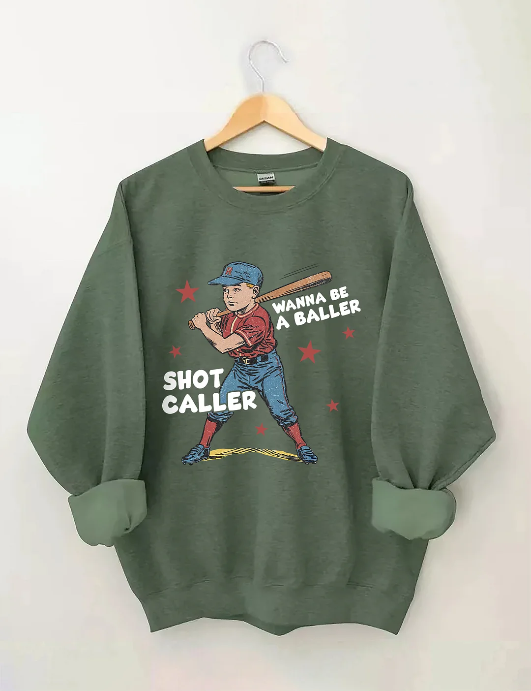 Wanna Be A Baller Shot Caller Sweatshirt