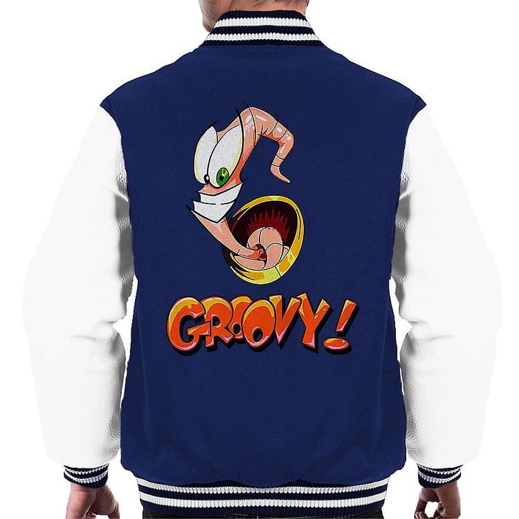 Earthworm Jim Groovy Men's Varsity Jacket