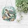 Turtle DIY Rhinestone Diamond Painting Pendant 25x25cm Double Sided