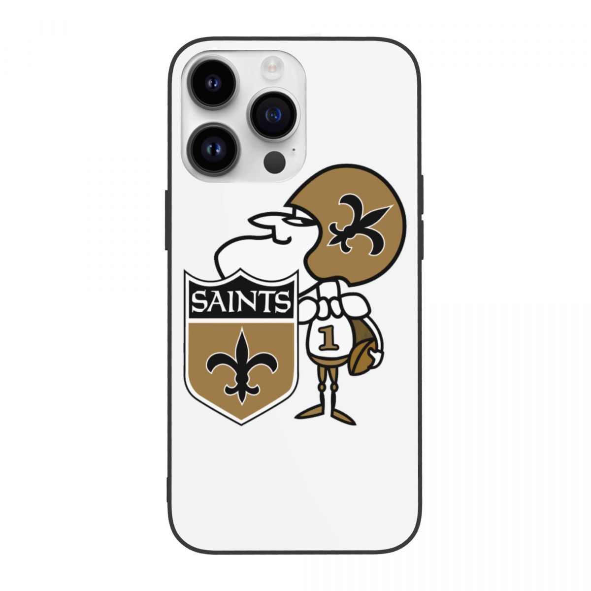 New Orleans Saints Cartoon Man iPhone 14 Phone Case