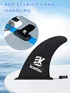 Stand Up Board Fin Detachable Protective for Long Board Surfboard (9.5 inches)