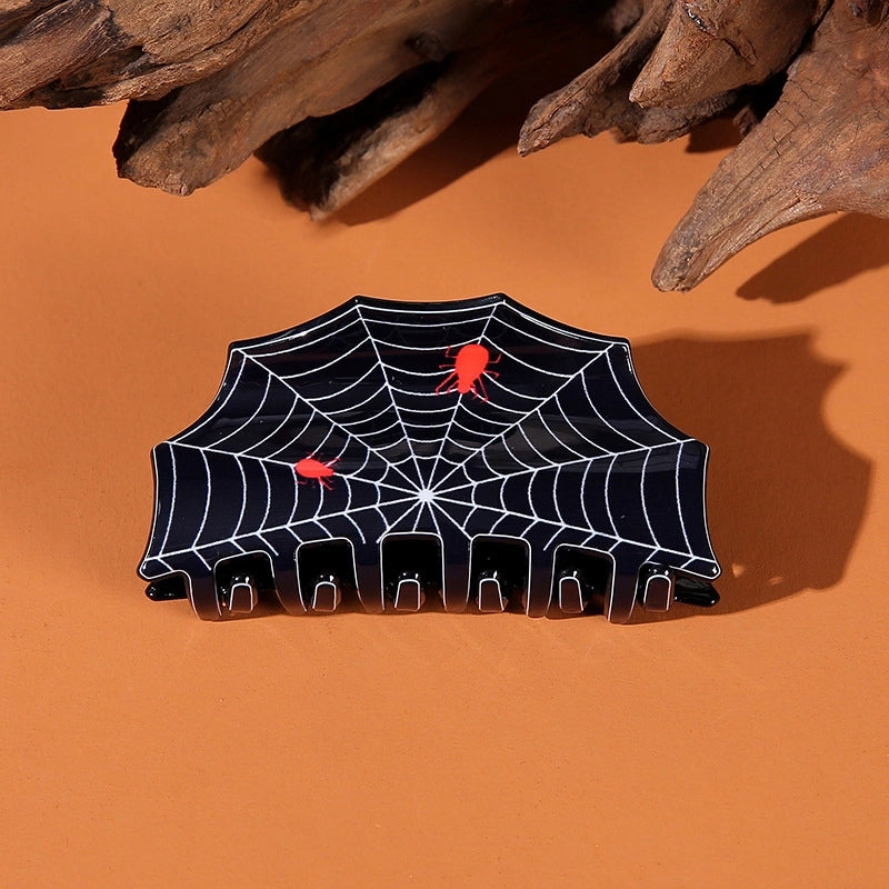 Halloween Casual Minimalist Women’s Spider Spider Web Arylic Hair Claws