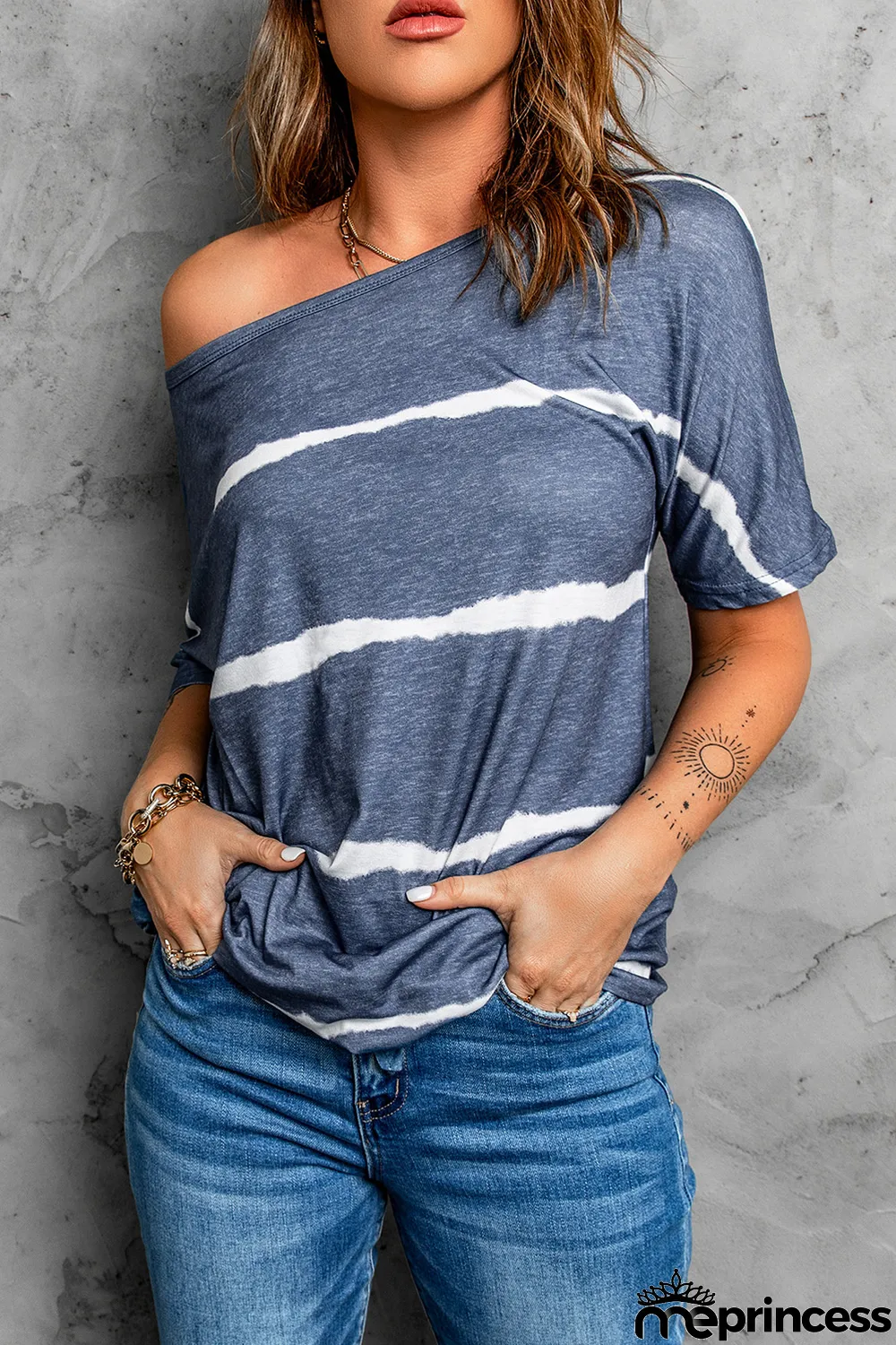 Tie-dye Print Loose T-shirt