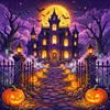 Halloween Haunted Mansion Full Square Halloween Diamond Painting DIY Kit Canvas