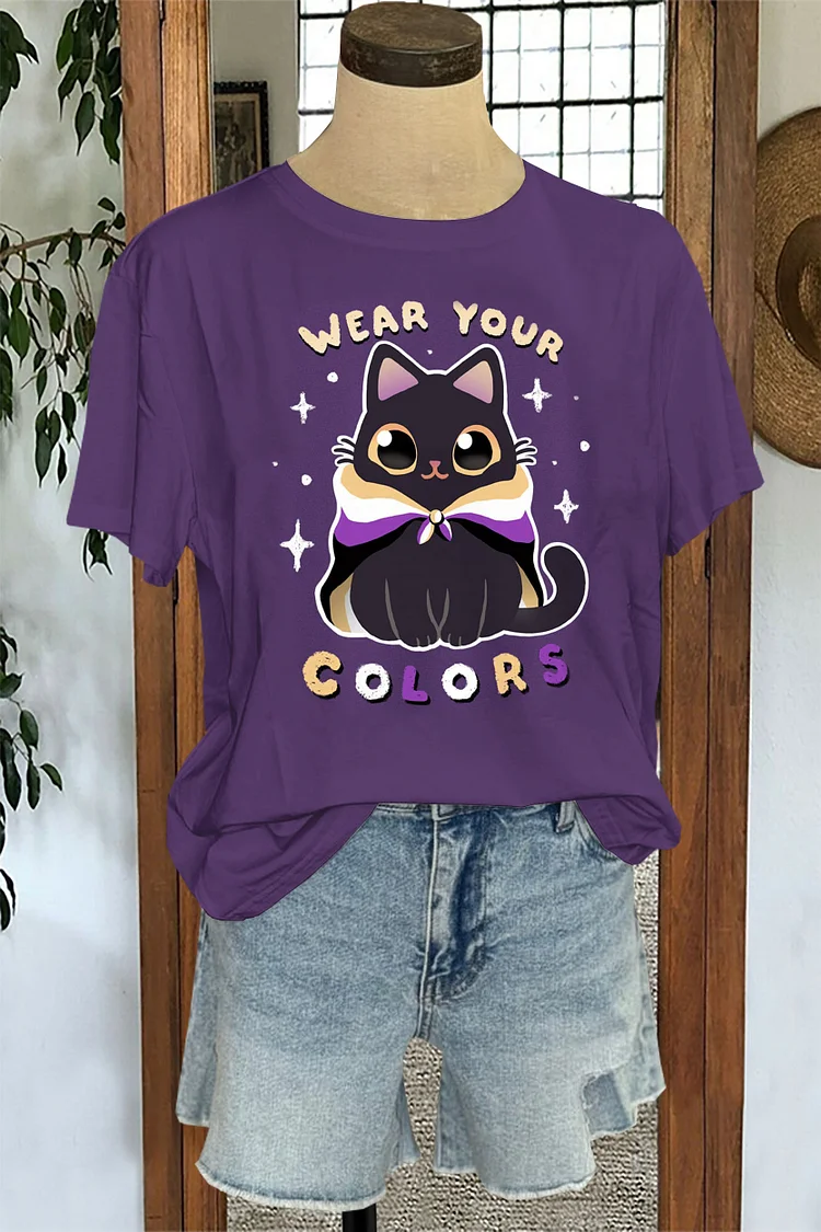 Pride Flags Cat T-shirt