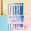 Morandi Gradient Hexagon 0.5mm Gel Signature Pens Set School Student Office Stationery Gift