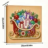 (25x25cm)DIY Pearl Painting Xmas Framed Handmade Pearl Material Art Kit Living Room Decor