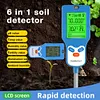 6 in 1 Soil Tester Fertility/Temp/Moisture/Sunlight/Humidity/PH Meter for Garden
