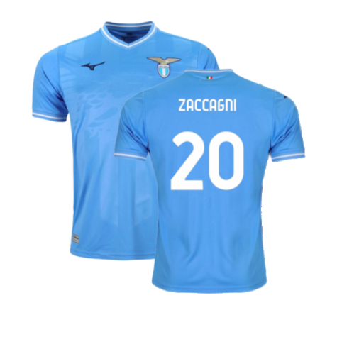 Lazio Rom Mattia Zaccagni 20 Home Shirt Kit 2023-2024