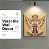 (25x25cm)DIY Pearl Painting Xmas Framed Handmade Pearl Material Art Kit Living Room Decor