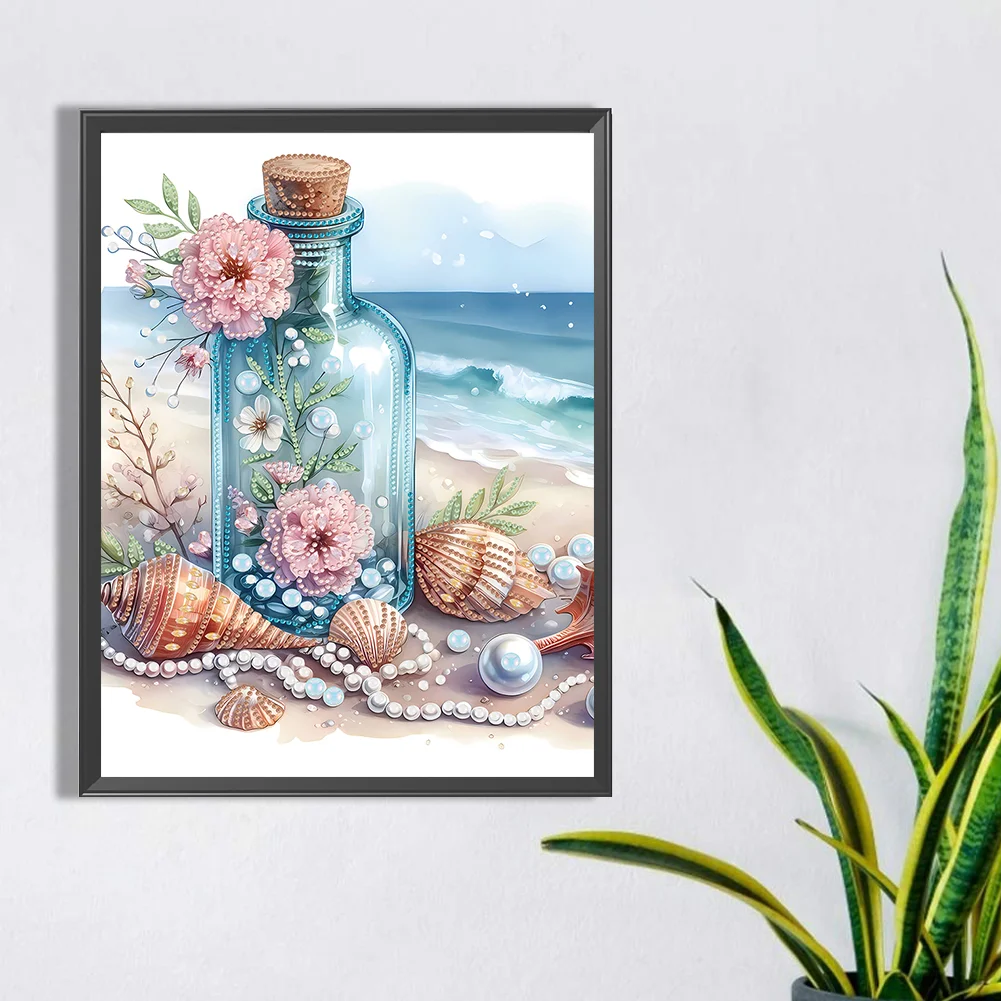 Diamond Painting - Partial Special Shaped Drill - Seashell(Canvas|30*40cm)