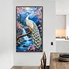 (40*70cm)DIY Full Round Drill Diamond Painting-Peacock