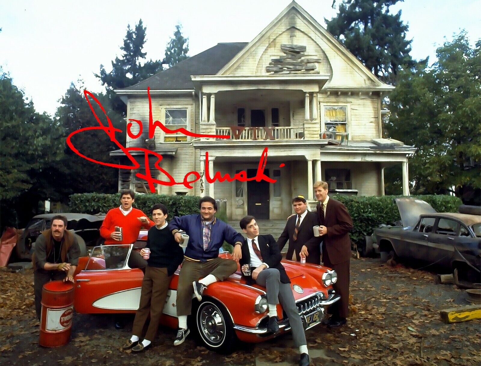 JOHN BELUSHI ANIMAL HOUSE & CAST SIGNED AUTOGRAPH 8.5X11 Photo Poster painting PICTURE REPRINT