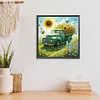 Diamond Painting-DIY Full Round Drill Sunflower Car