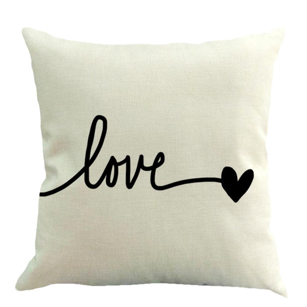 

Romantic Love Pillowcase Home Sofa Throw Pillow Cover Car Cushion Case, 501 Original