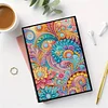 2pcs Flowers Partial DIY 50 Pages A5 Diamond Painting Notebook for Study Home