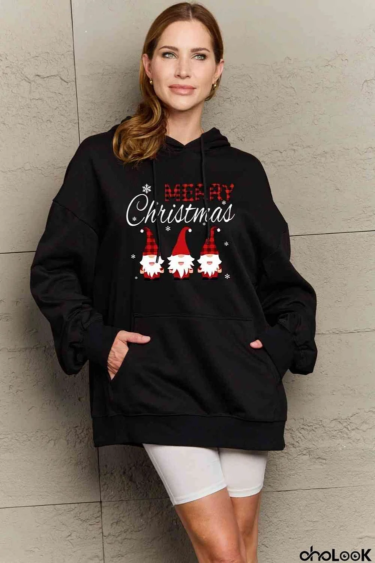 Simply Love Full Size MERRY CHRISTMAS Graphic Hoodie