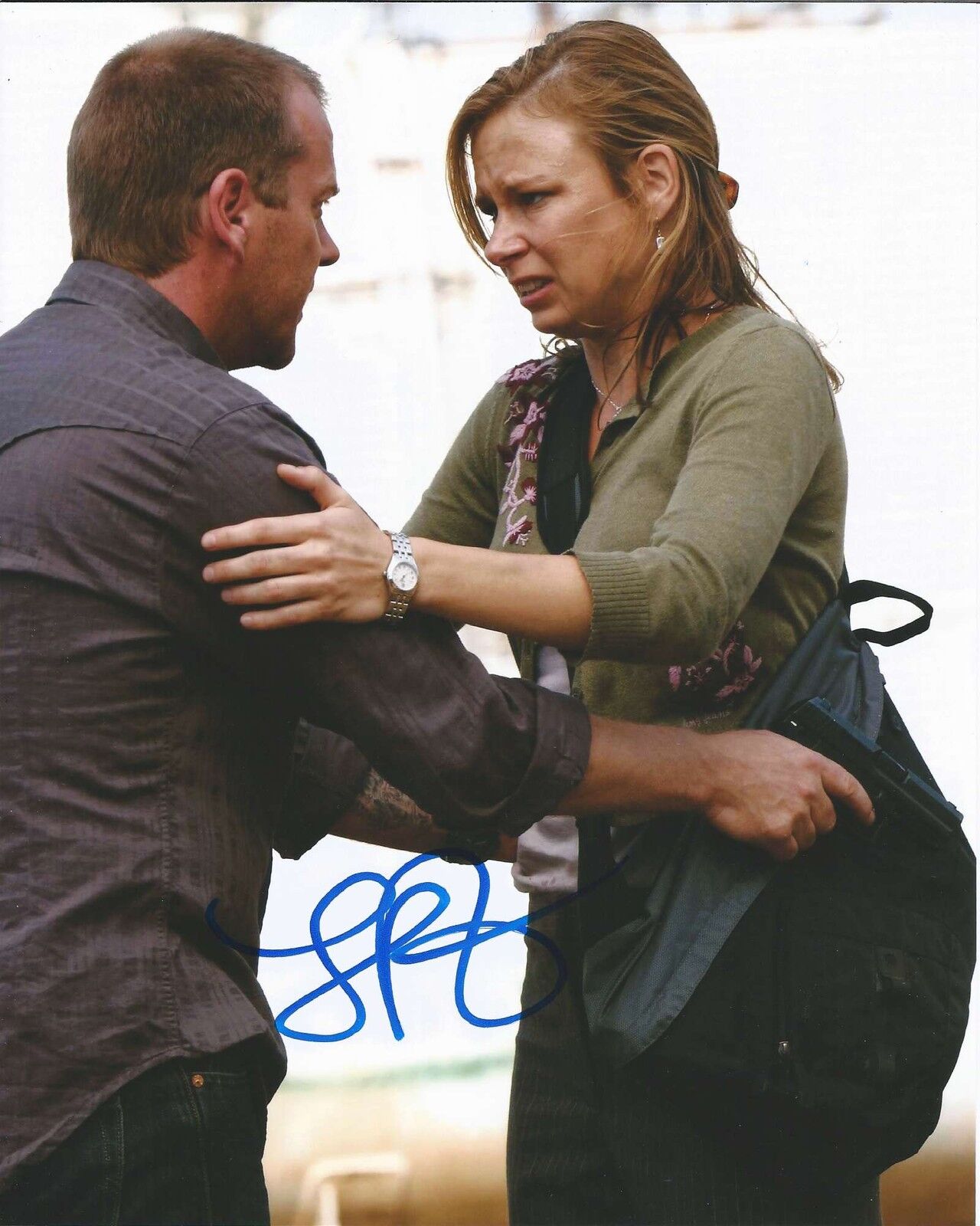 MARY LYNN RAJSKUB SIGNED AUTHENTIC 24 'CHLOE O'BRIAN' 8X10 Photo Poster painting C w/COA PROOF